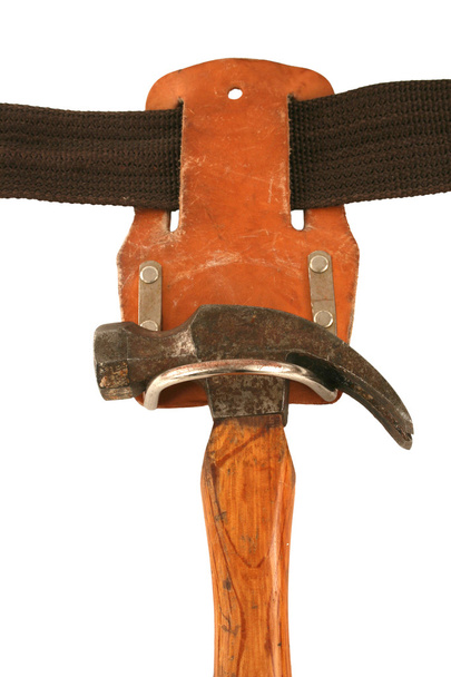 Hammer on a tool belt - Photo, Image