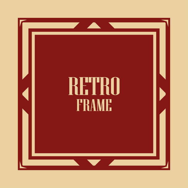 Art Deco Frame - Vector, afbeelding