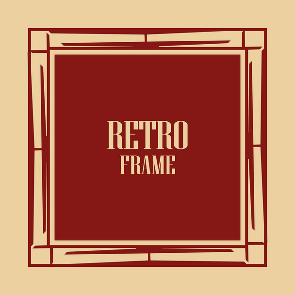 Art Deco Frame - Wektor, obraz