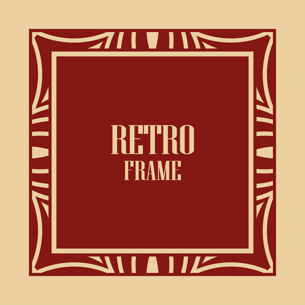 Art Deco Frame - Vetor, Imagem