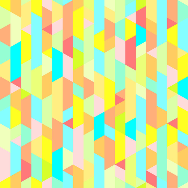 nahtlose mehrfarbige Muster. abstrakte Fliesentapete der Oberfläche. leuchtende Farben. Vorlage für Polygraphie, Poster, T-Shirts und Textilien - Vektor, Bild