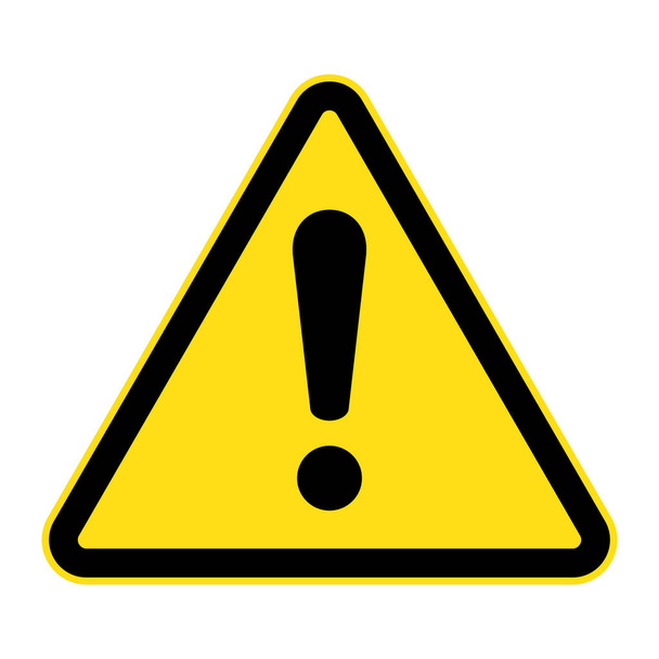 Danger sign, warning sign, attention sign. Danger warning attention icon. - Vector, Image