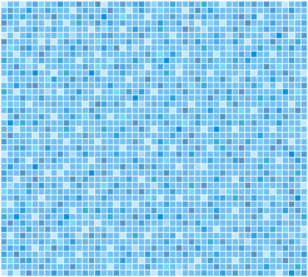 blaue Fliese Badezimmer oder Pool Mosaik Hintergrund, Lager Vektor Illustration - Vektor, Bild