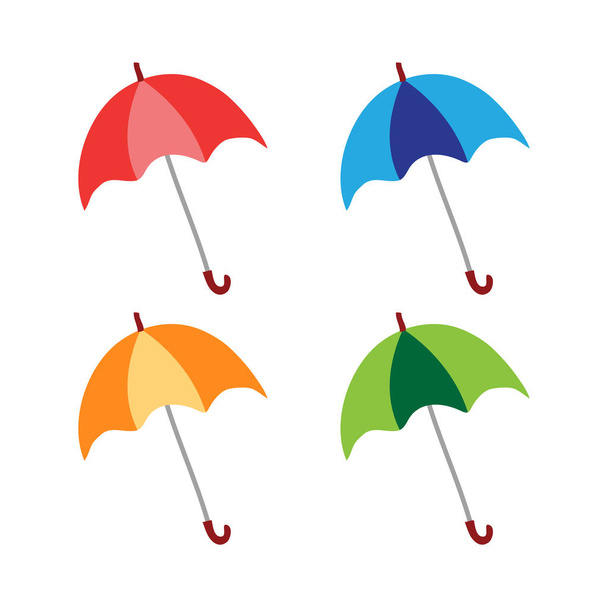 umbrella vector collection design, umbrella vector set design - Vector, Imagen