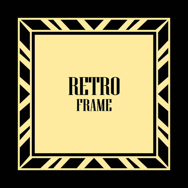 Art Deco Frame - Вектор,изображение