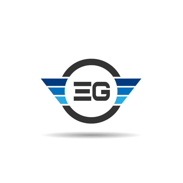Initial Letter EG Logo Template Design - Vector, Image