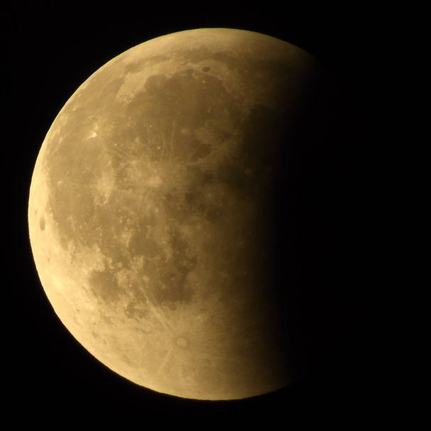 Moon after Longest Total Lunar Eclipse of Century Occurs 27 July 2018. - Photo, Image