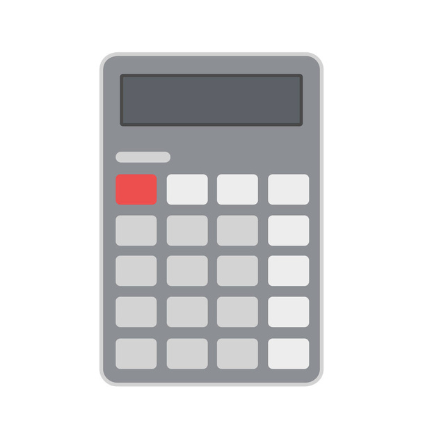 Ícone plano da calculadora de negócios, ilustração do vetor do estoque
 - Vetor, Imagem