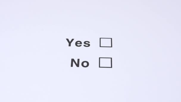 Yes And No, Yes choose - Footage, Video