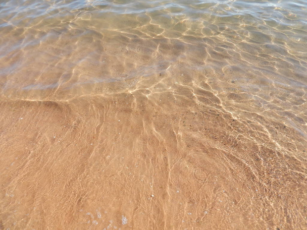 Tekstura wody morskiej w Morze Czerwone Egipt - Zdjęcie, obraz