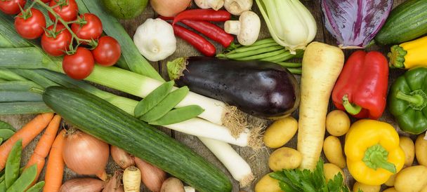  fresh vegetables and fruits from market - Foto, imagen