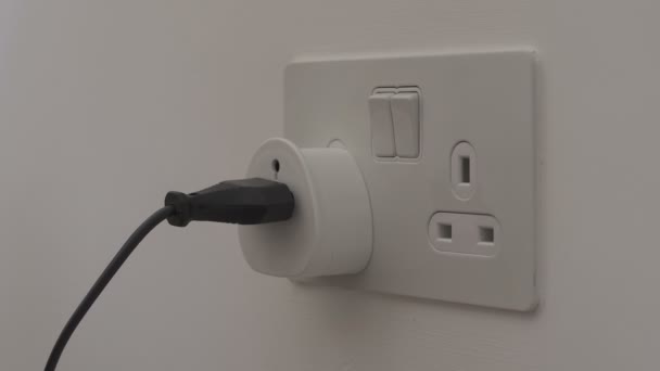 Plug with adapter and socket - Footage, Video