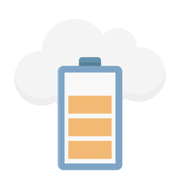 We are Offering Battery Vector Icons That Related Cloud Computing, You Can Use This Battery Vector Icon in Your Project Regarding Web Hosting or Others, Fully Vector and Editable - Vector, afbeelding