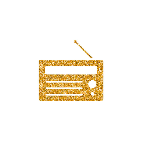 Radio icon isolated on white background - Vector, Image