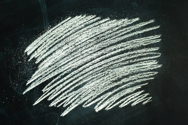 empty blackboard wooden framed soiled with dust of chalk rubbed  - Valokuva, kuva