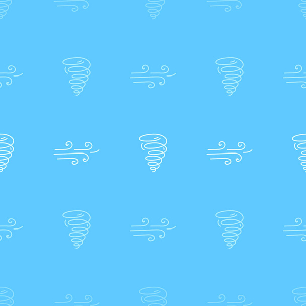 Line art pattern with wind and tornado - Vecteur, image