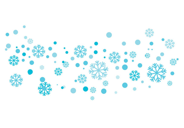 İçin etiketleri, kış sembol dondurulmuş illüstrasyon kar taneleri stil tasarım - Vektör, Görsel