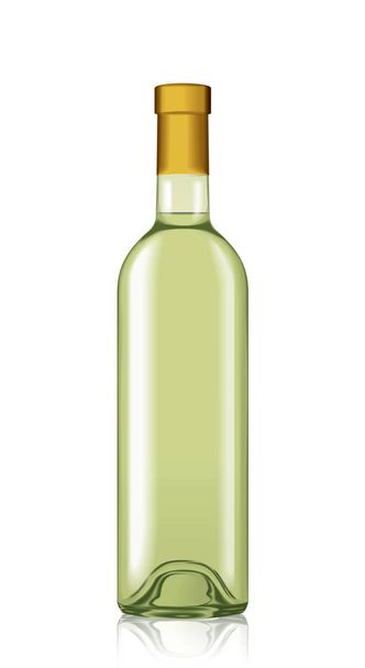 Vektor láhev vína Mockup šablony izolované pít alkohol nápojů kapalina - Vektor, obrázek