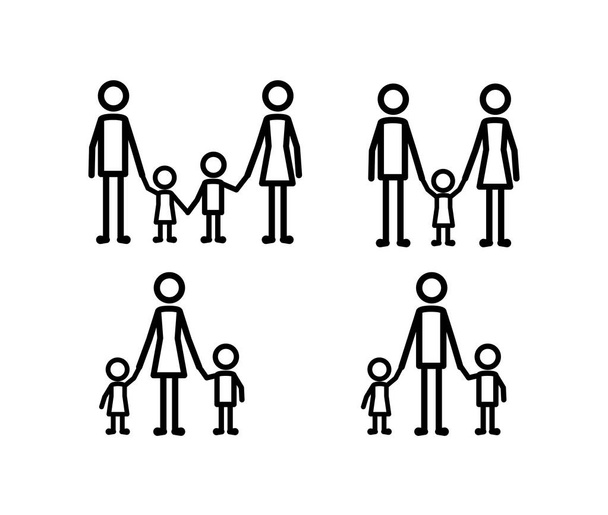 Члены семьи устанавливают цифры
 - Вектор,изображение