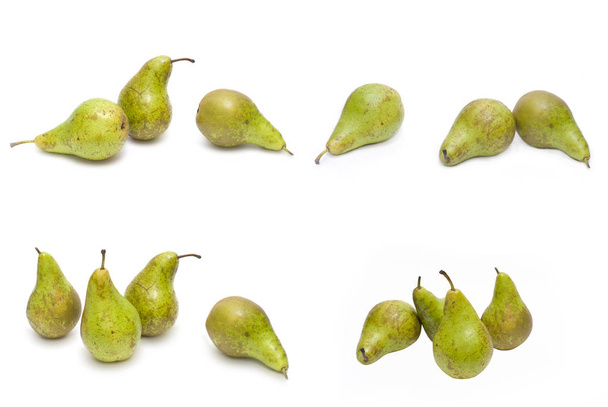 Pears on a white background. Composition of pears on a white background. - Foto, Bild