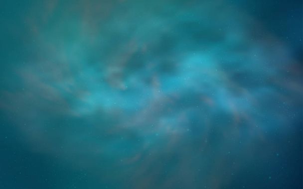 Licht blauwe vector lay-out met kosmische sterren. Glitter abstracte illustratie met kleurrijke kosmische sterren. Sjabloon voor kosmische achtergronden. - Vector, afbeelding