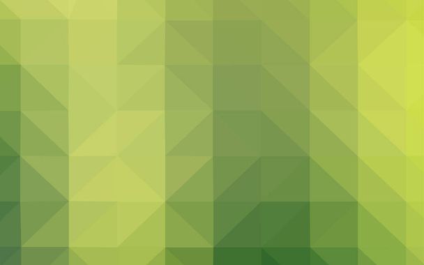 ライト グリーン、三角カバーを輝く黄色のベクトル。グラデーションで三角形の幾何学的なサンプル。ブランド本の背景のパターン. - ベクター画像