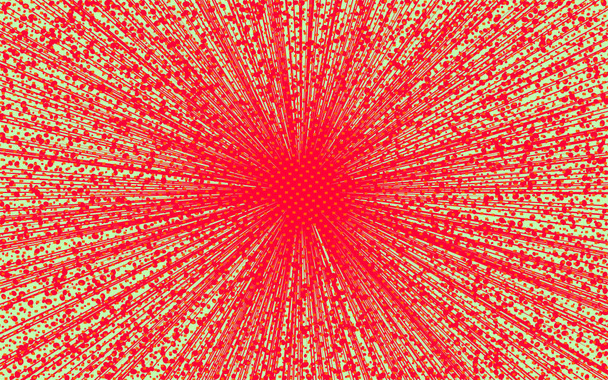 Absztrakt vektor háttér. A képregény piros sugárirányú vonalak. Manga sebesség keret. Szuperhős akció. Robbanás bélyegző illusztráció. Nap sugarai vagy star tört - Vektor, kép