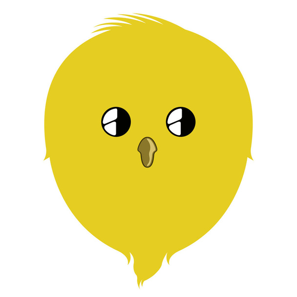 Isolated cute little chicken avatar - Vetor, Imagem