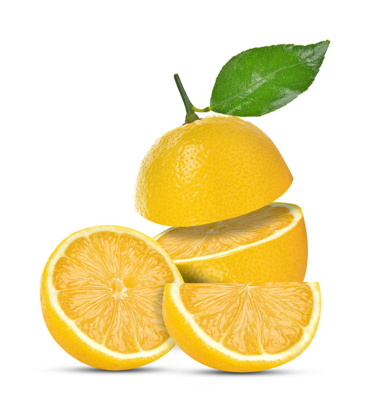 lemon isolated on white background - Foto, Imagen