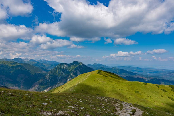 Mountain trail to Czerwone Wierchy. Polish Tatra mountains. Zakopane, Poland - 写真・画像