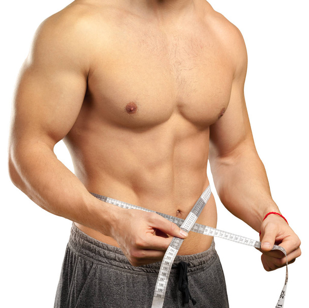 muscular man isolated on white - Фото, зображення