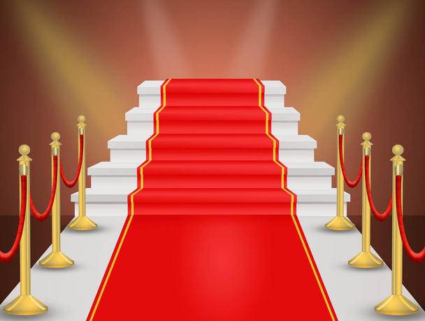 nice illustration of red Carpet - Φωτογραφία, εικόνα