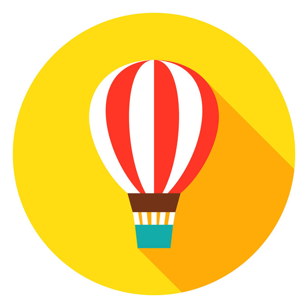 Air Balloon Circle Icon - Vector, Image