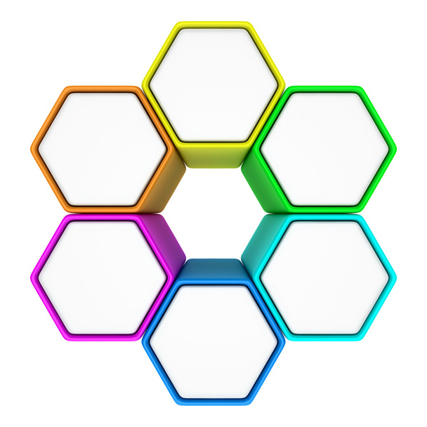 Hexagonal abstraction - Foto, afbeelding