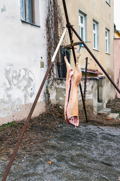 tradycyjne karnawałowe uboju trzody chlewnej z wybranych przysmaki - Zdjęcie, obraz