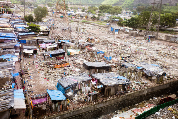 Mumbai Slum ontwikkeling - Foto, afbeelding