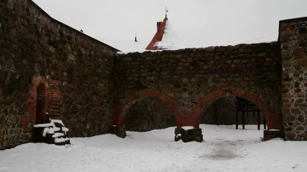 Trakai kale Vilnus, Litvanya yakınındaki. - Video, Çekim