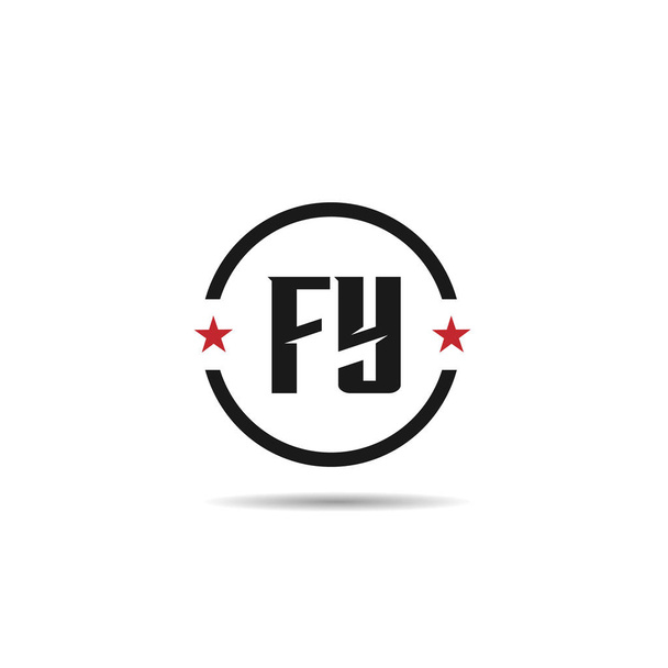 Anfangsbuchstabe fy Logo Vorlage Design - Vektor, Bild