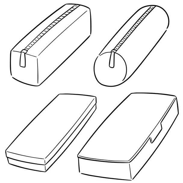 vector set of pencil case - Vector, Image