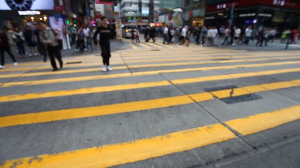 menselijk verkeer in Hong Kong - Video