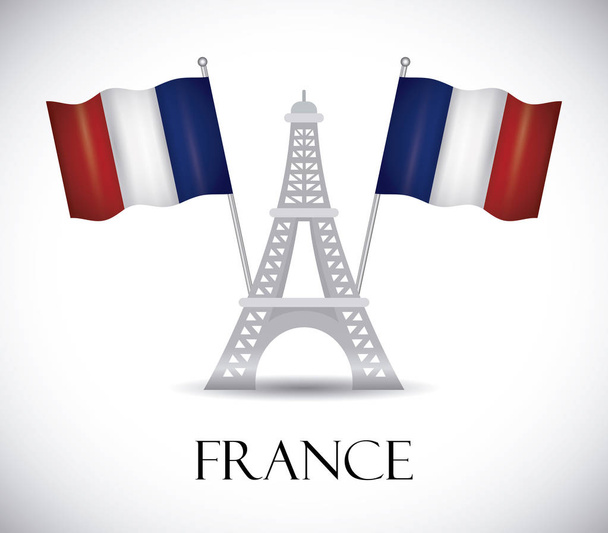 Frankreich Flagge Design - Vektor, Bild