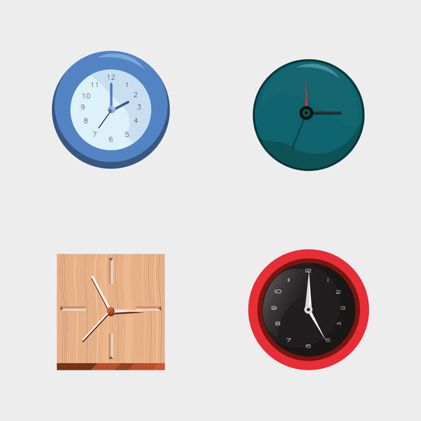relógio e design de tempo
 - Vetor, Imagem