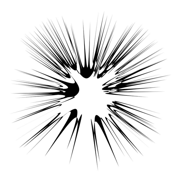 Explotar Flash, Explosión de dibujos animados, Explosión de estrellas
 - Vector, imagen