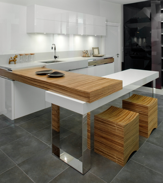 Elegant and luxury kitchen interior. - Photo, Image