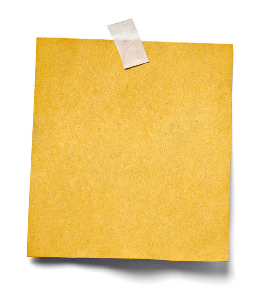 close up de um papel de nota sobre fundo branco - Foto, Imagem
