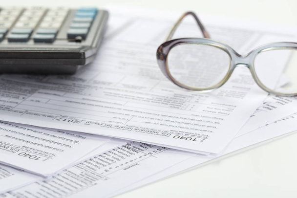 Tax forms, close up - Фото, изображение