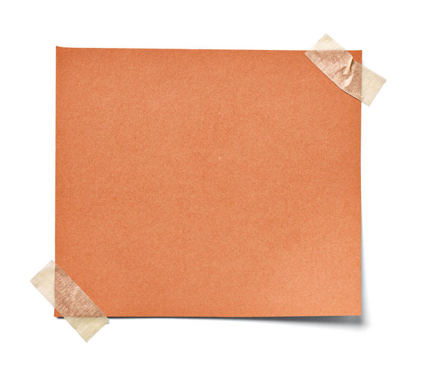 close up of a note paper on white background - Photo, Image