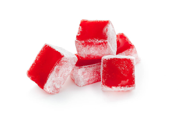 Tasty oriental sweets isolated on white background - Photo, image