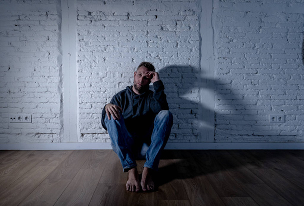 Lonely man suffering from depression - Photo, image