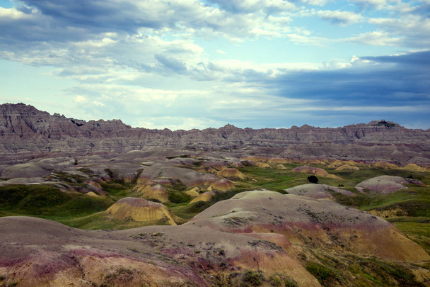 Yellow Mounds, Park Narodowy Badlands, South Dakota - Zdjęcie, obraz